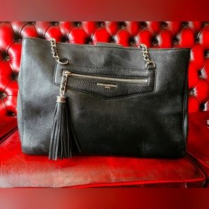 Karl Lagerfeld Black Leather Bag Must have accessory. New condition